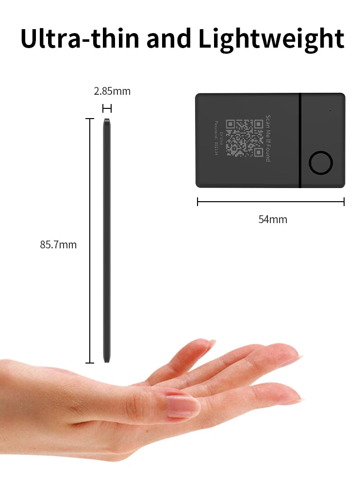 Wireless Rechargeable GPS Card Tracker