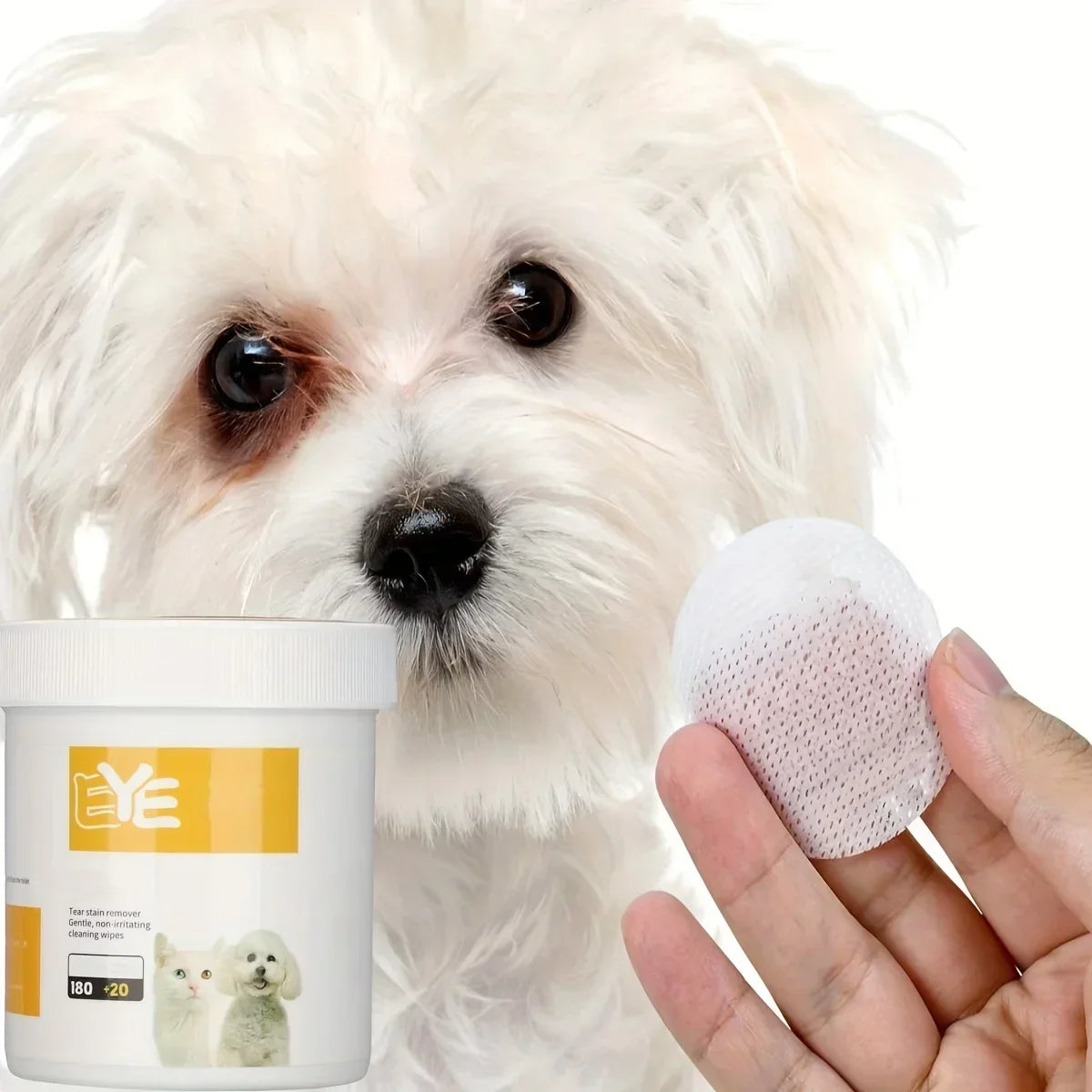 Pet Eye Cleaning Wipes, Gentle Tear