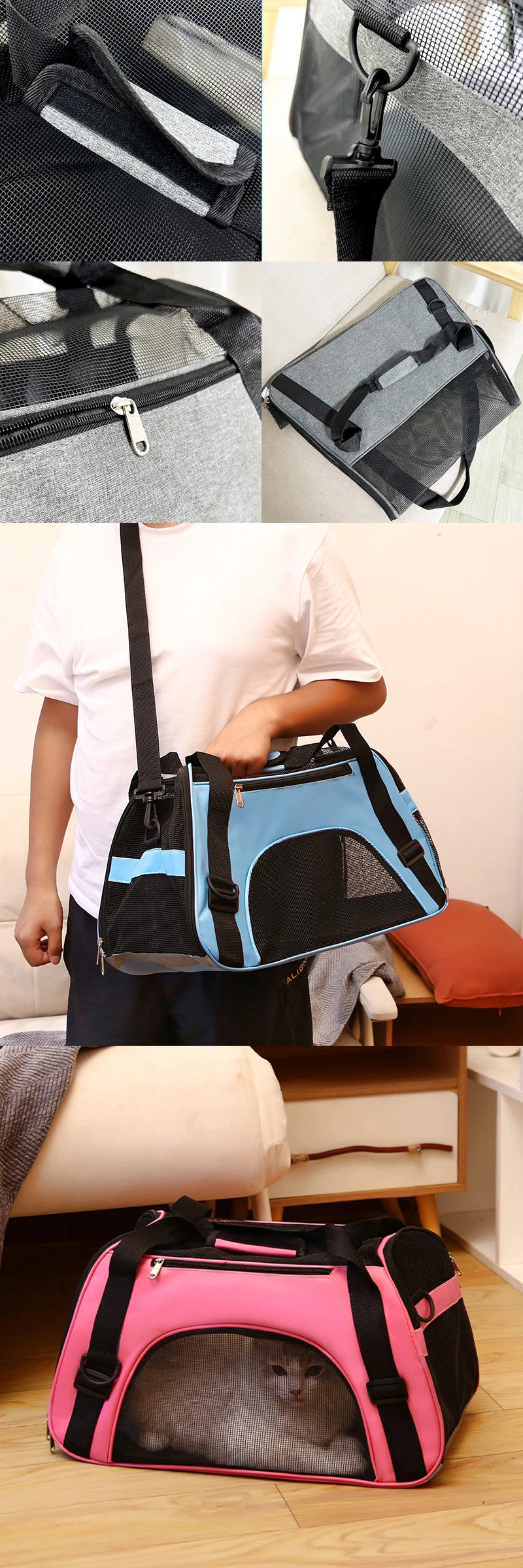 Pet Travel Bag, Airline Approved Luggage Bag