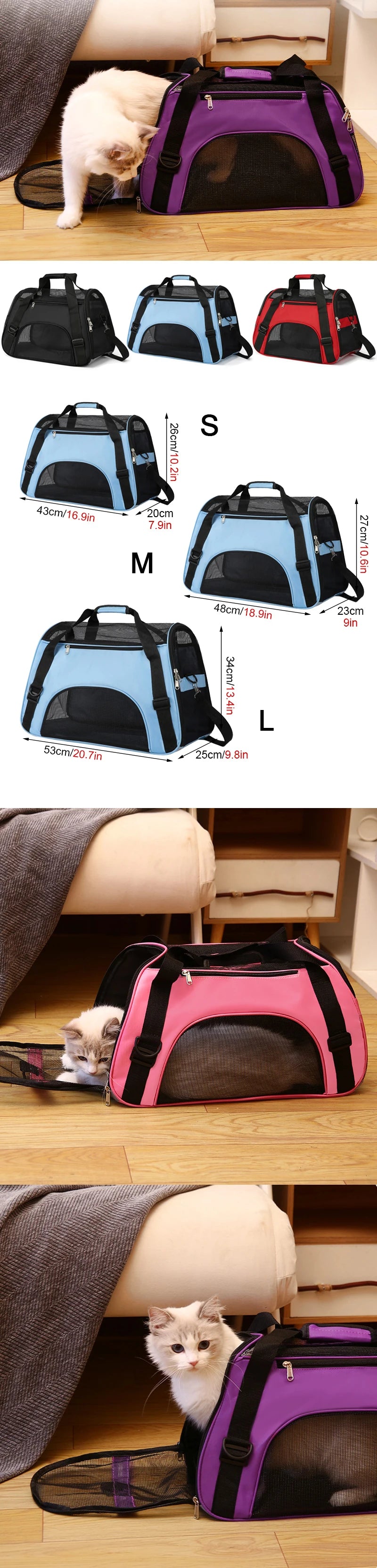 Pet Travel Bag, Airline Approved Luggage Bag