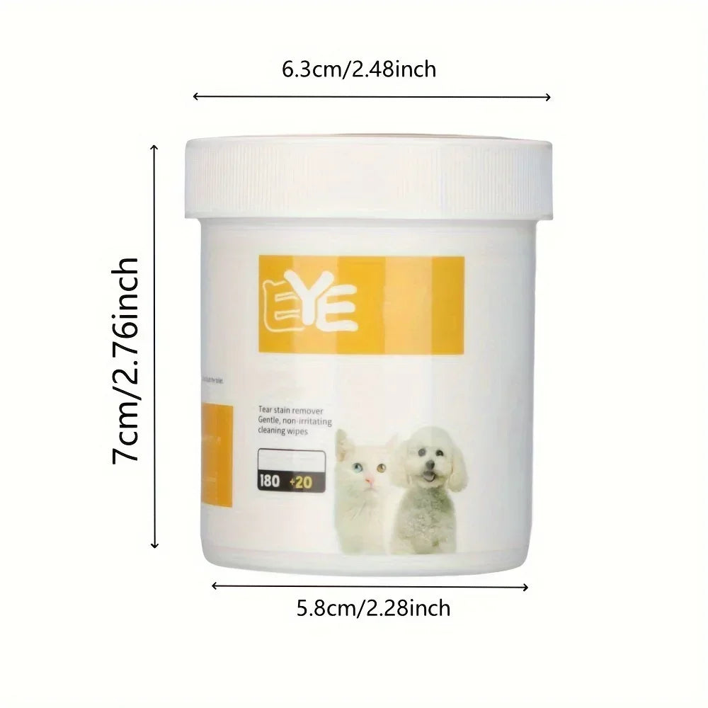 Pet Eye Cleaning Wipes, Gentle Tear