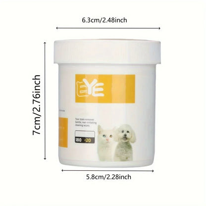 Pet Eye Cleaning Wipes, Gentle Tear